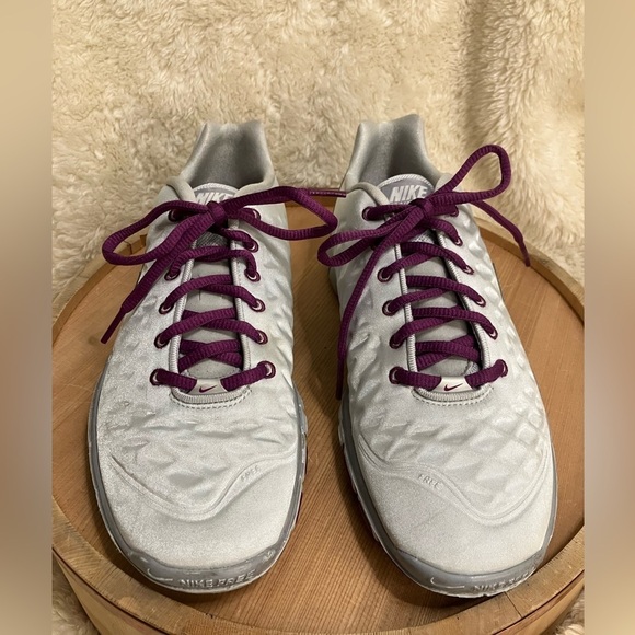 Nike Training TR Fit Running Shoes Silver & Purple Size 8.5 - Picture 2 of 10